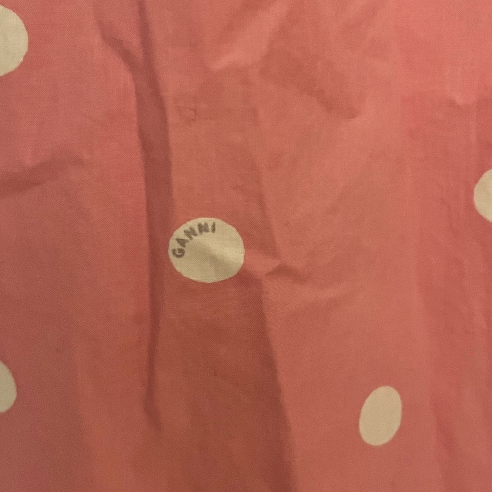 Ganni Pink and White Polka Dot Dress - Picture 8 of 8